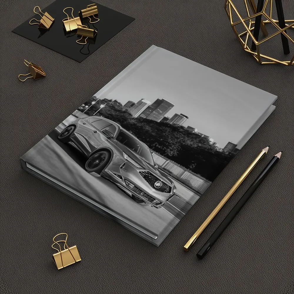 Acura MDX SUV City Skyline Black White – Notebooks