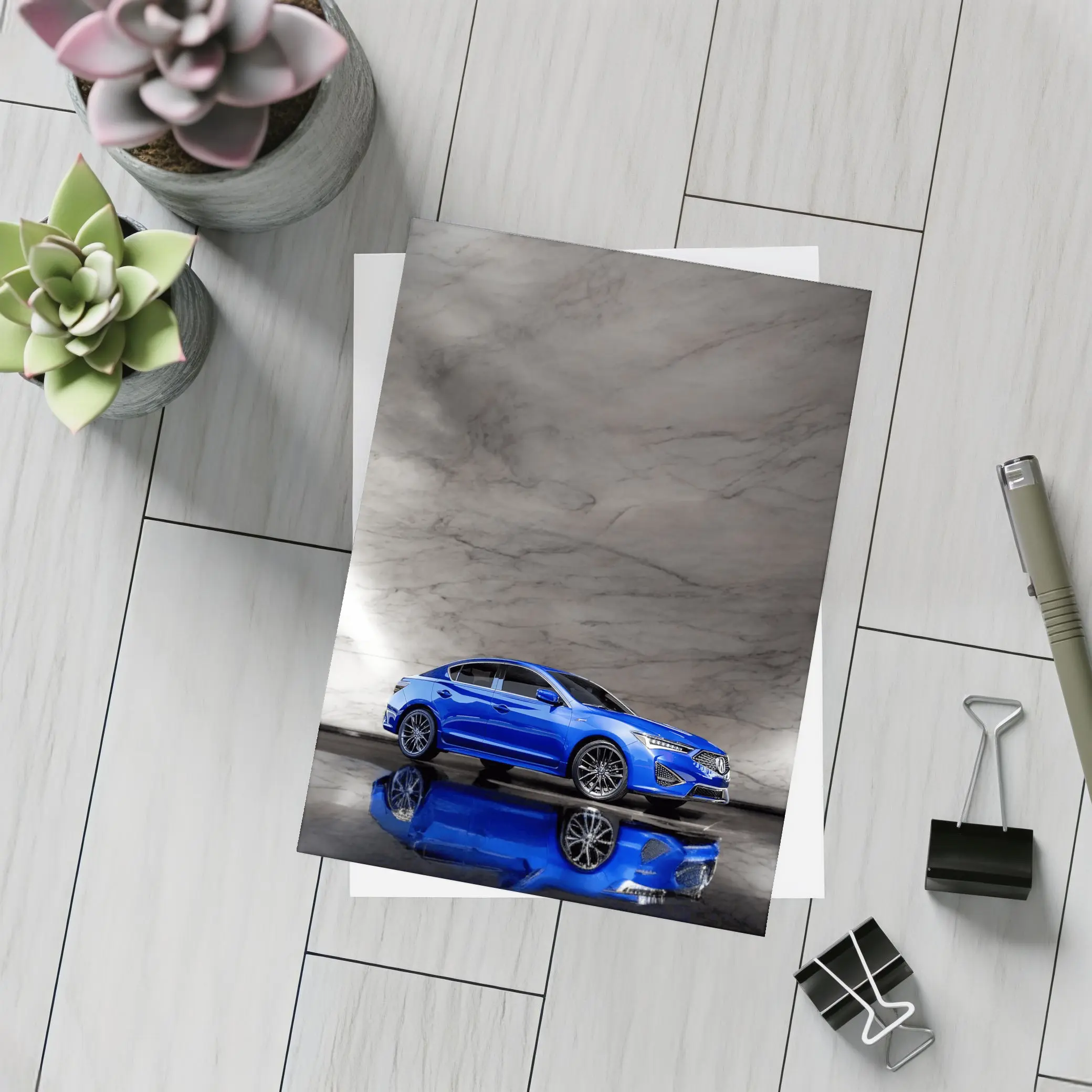 Acura ILX A-Spec Blue Marble Studio – Postcards