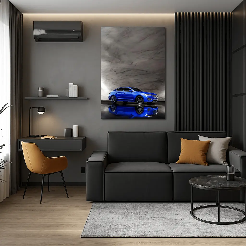 Acura ILX A-Spec Blue Marble Studio – Wall Art