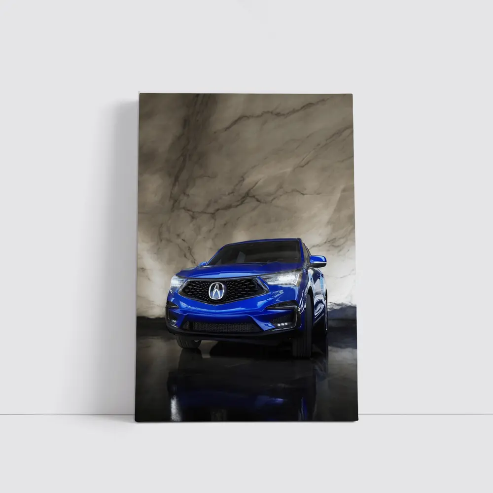 Acura RDX Blue Marble Background Studio Shot – Wall Art