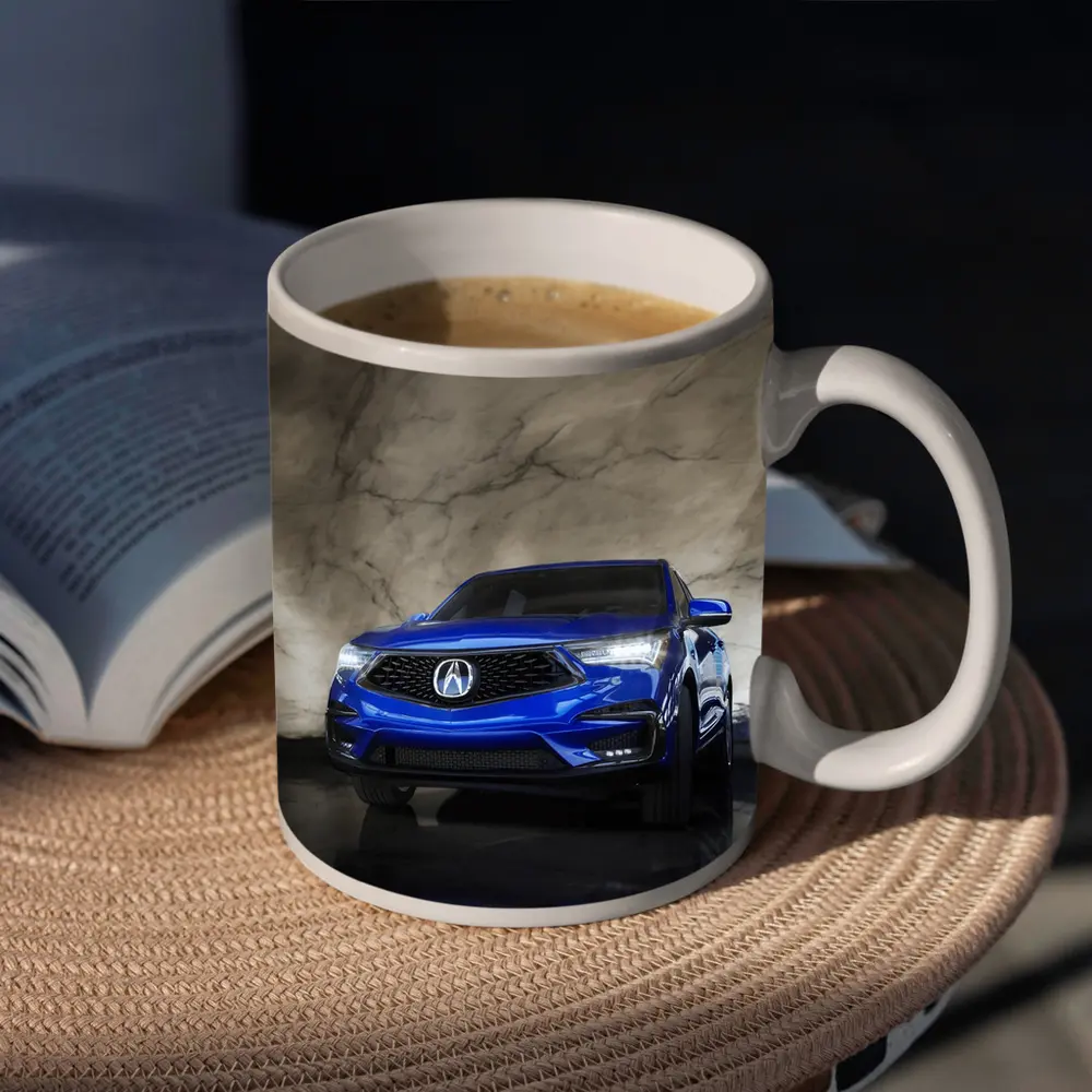 Acura RDX Blue Marble Background Studio Shot – Mugs