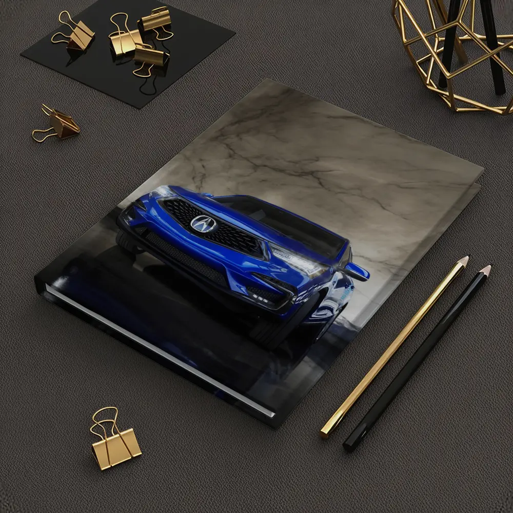 Acura RDX Blue Marble Background Studio Shot – Notebooks