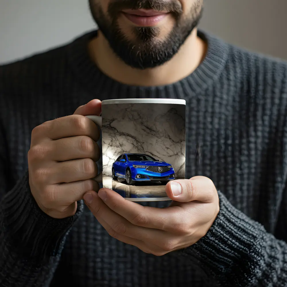 Acura TLX Blue Sedan Marble Studio – Mugs