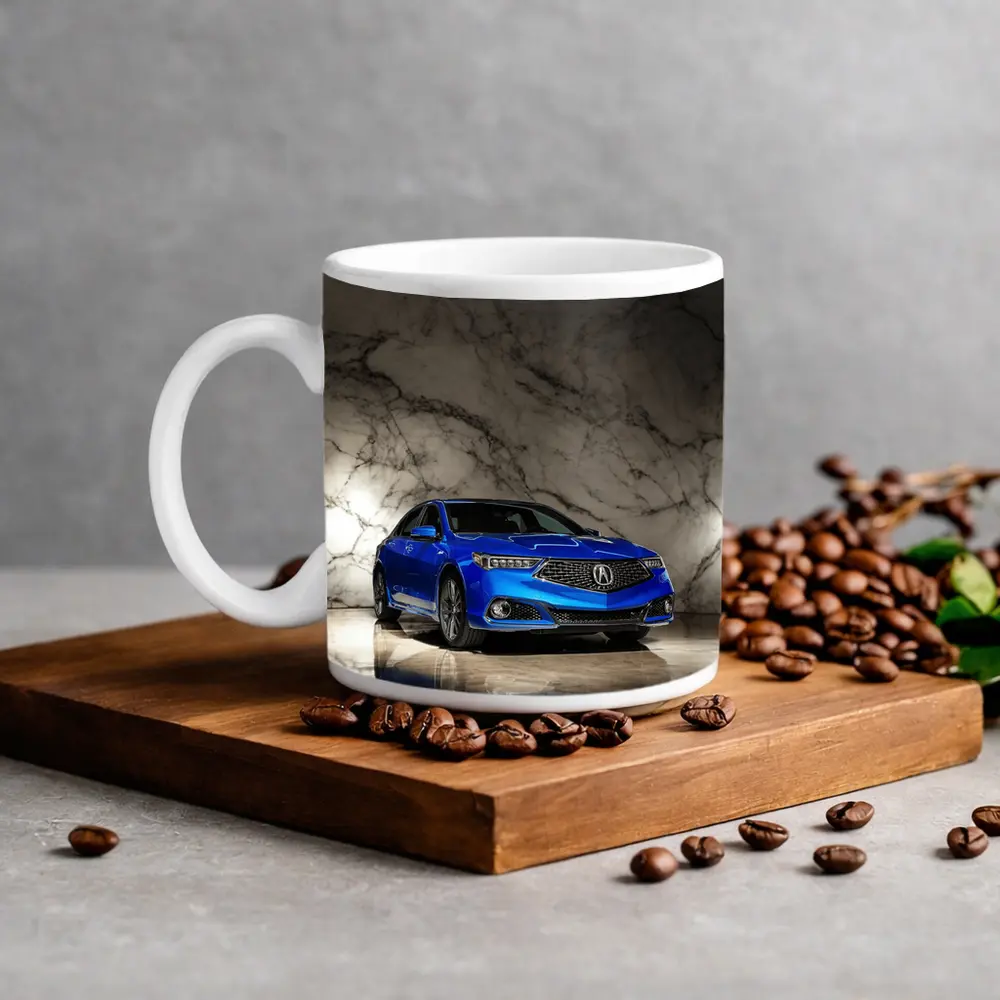 Acura TLX Blue Sedan Marble Studio – Mugs