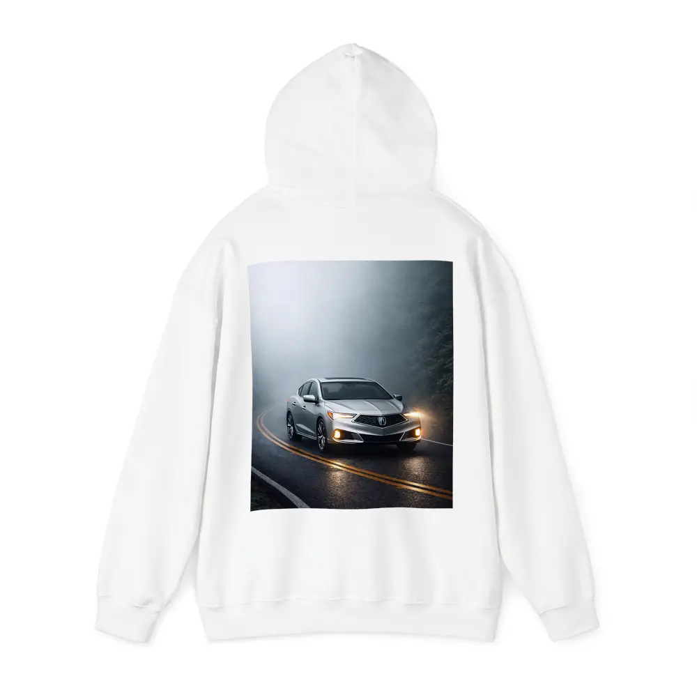 Acura ILX Sedan Driving Through Misty Road – Hoodies