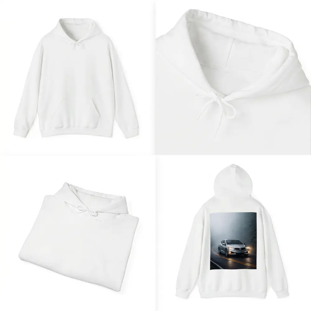 Acura ILX Sedan Driving Through Misty Road – Hoodies
