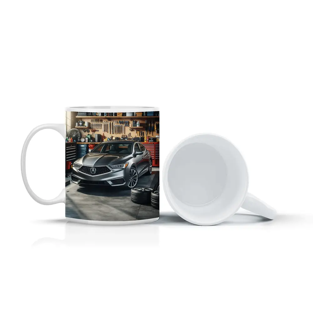 Acura ILX Sedan Parked Inside Garage – Mugs