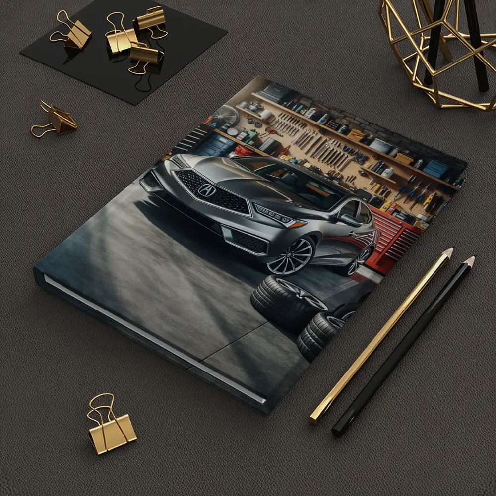 Acura ILX Sedan Parked Inside Garage – Notebooks