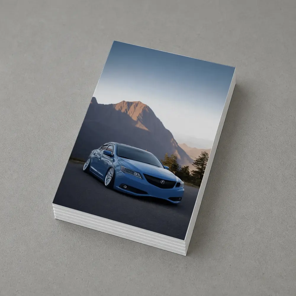 Acura ILX Blue Slammed Mountain Backdrop – Postcards