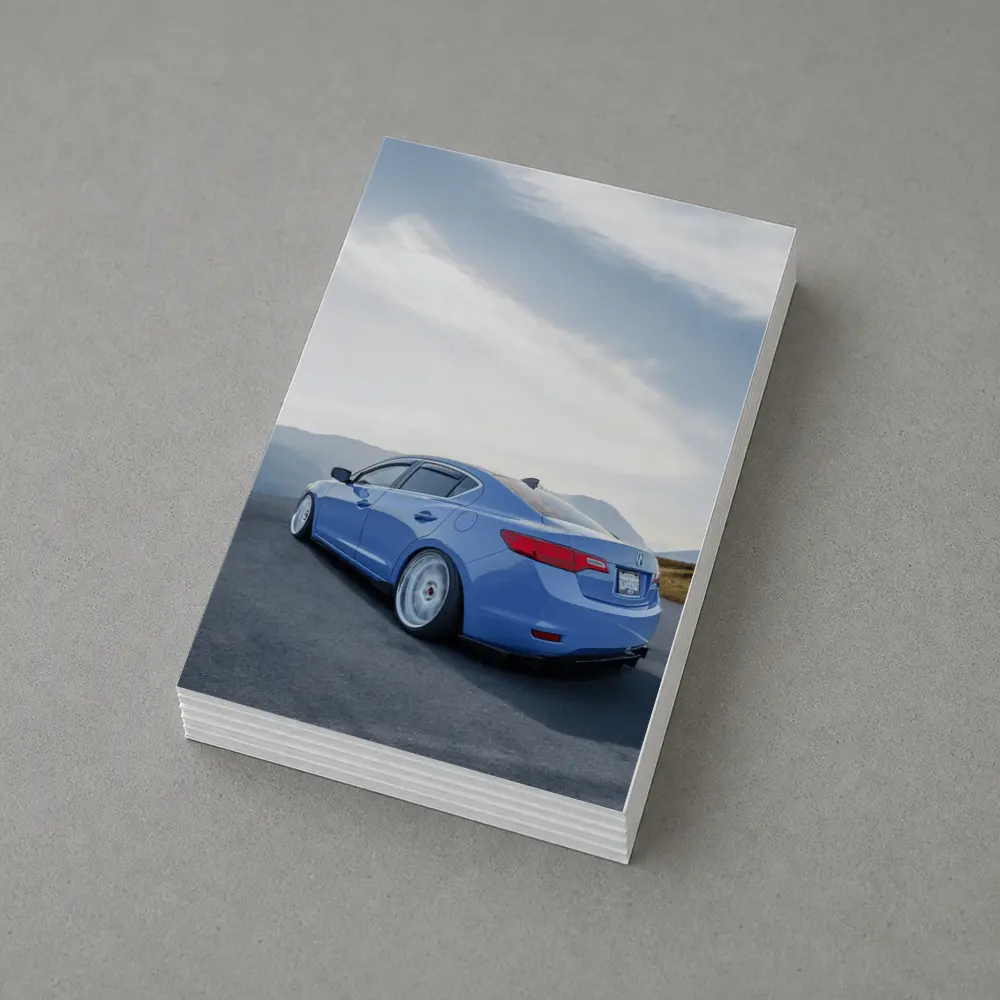 Acura ILX Blue Stance Mountain Road – Postcards