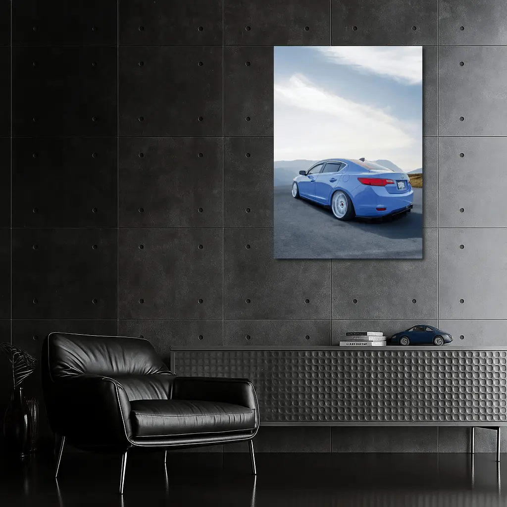 Acura ILX Blue Stance Mountain Road – Wall Art