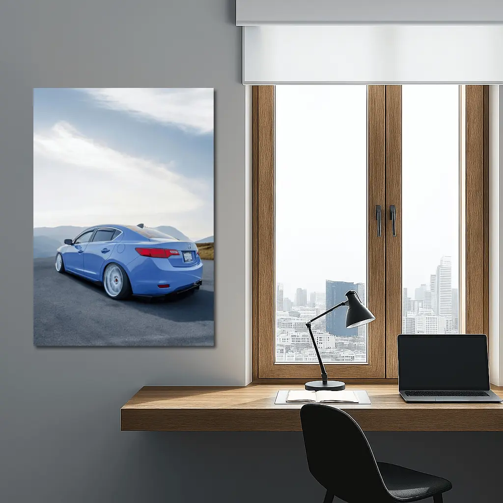 Acura ILX Blue Stance Mountain Road – Wall Art