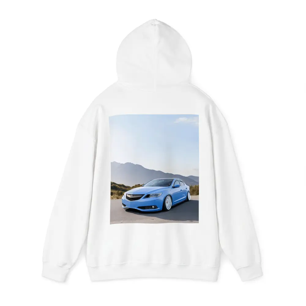Acura ILX Blue Stance Mountain Background – Hoodies