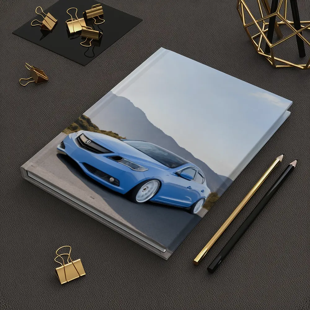 Acura ILX Blue Stance Mountain Background – Notebooks