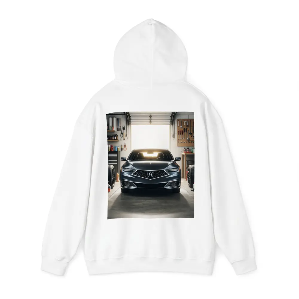 Acura ILX Parked Inside Modern Garage – Hoodies