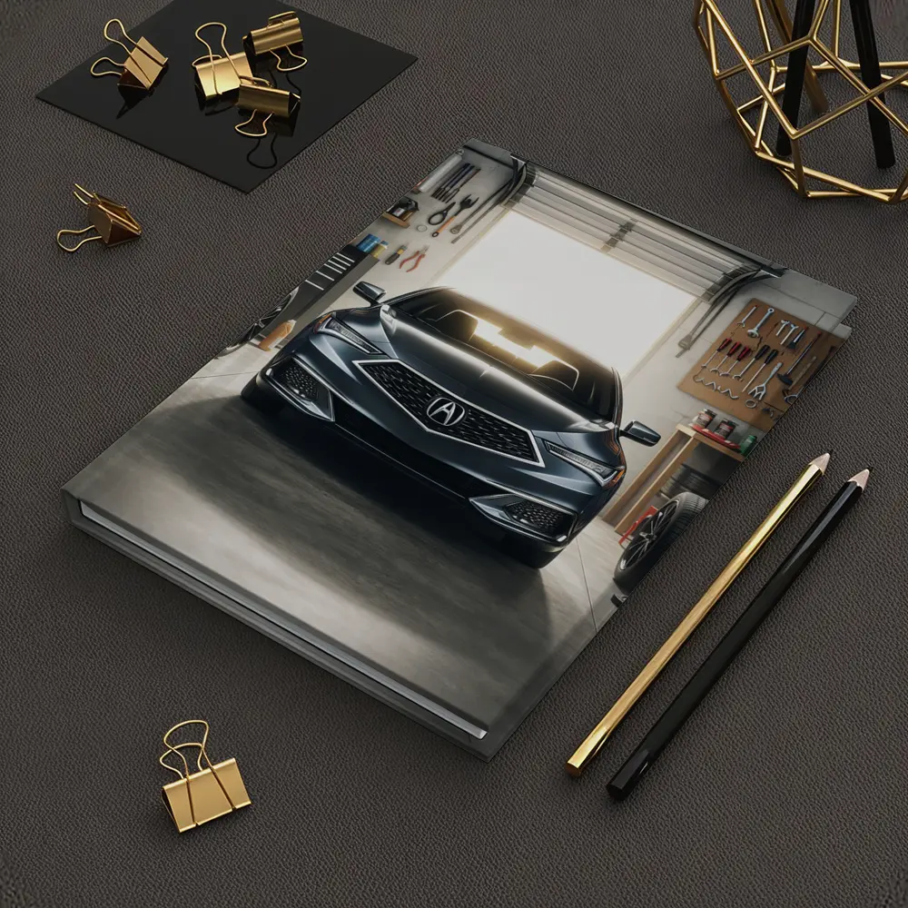 Acura ILX Parked Inside Modern Garage – Notebooks