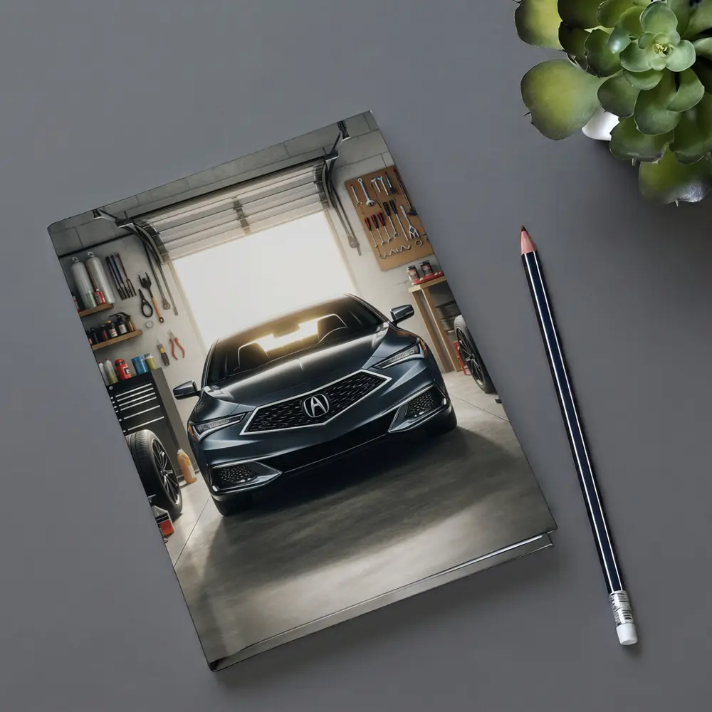Acura ILX Parked Inside Modern Garage – Notebooks