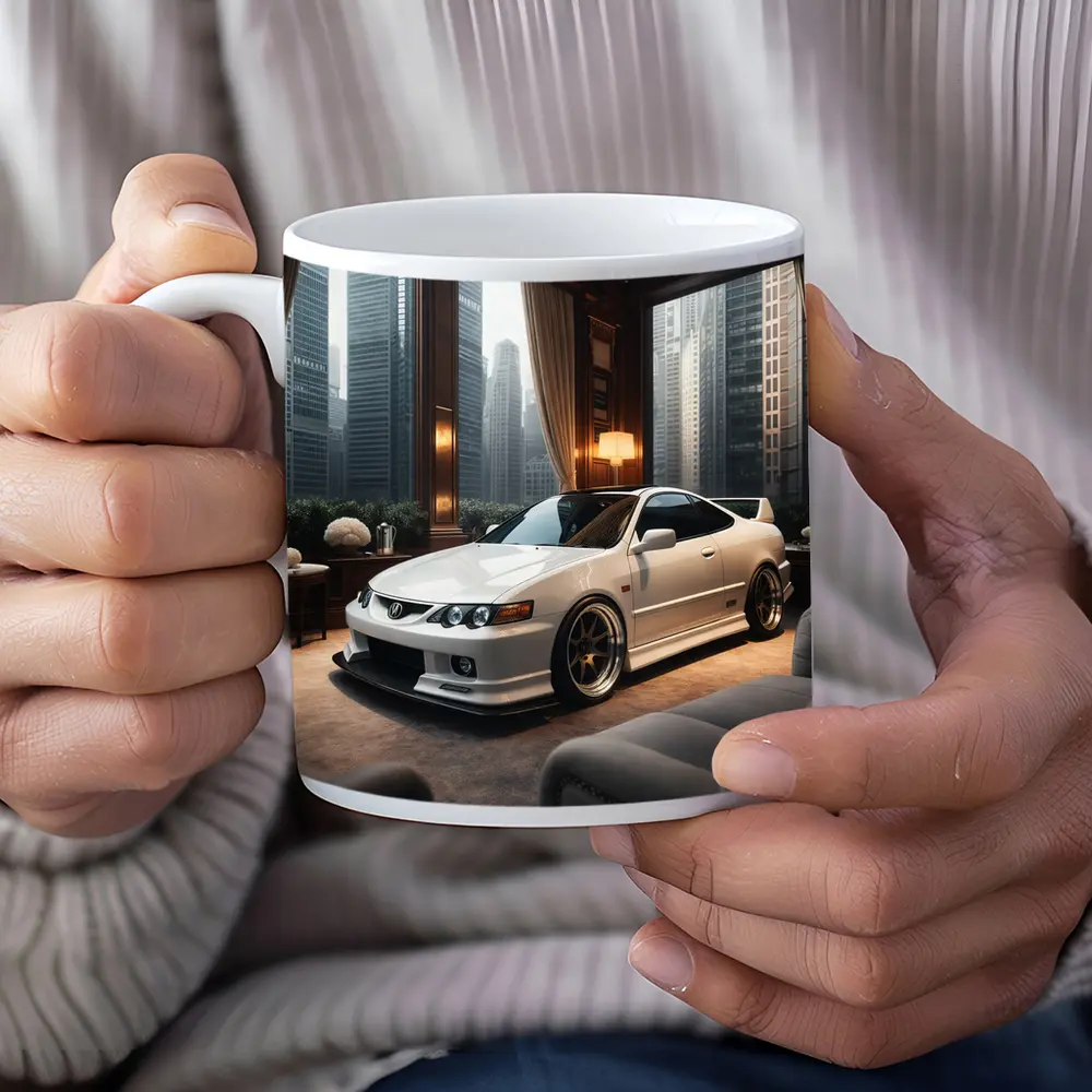 Acura Integra White Coupe Luxury Room – Mugs