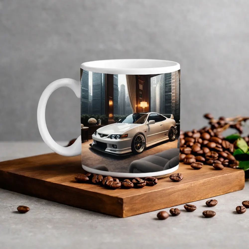 Acura Integra White Coupe Luxury Room – Mugs