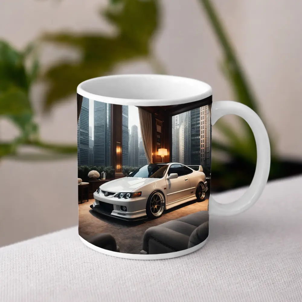 Acura Integra White Coupe Luxury Room – Mugs