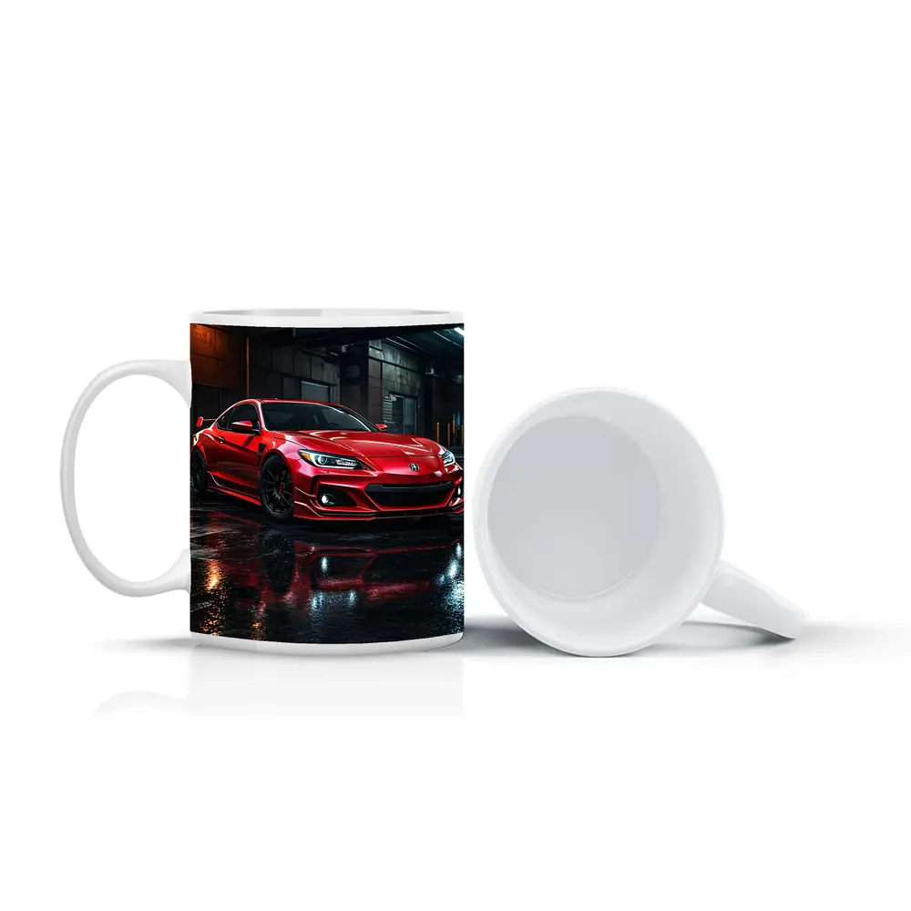 Acura Integra Red Sports Car Rainy Garage – Mugs