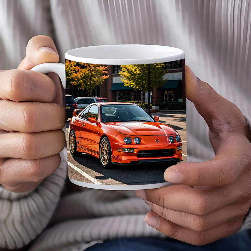 Acura Integra Type R Orange Parking Lot – Mugs
