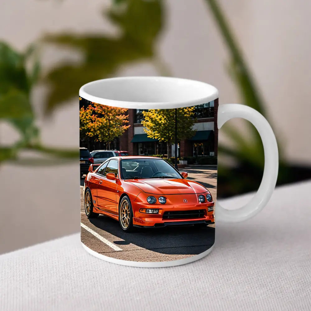Acura Integra Type R Orange Parking Lot – Mugs