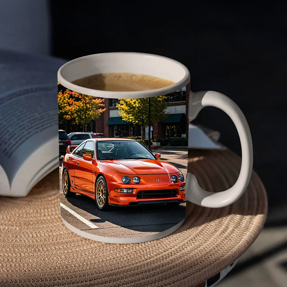 Acura Integra Type R Orange Parking Lot – Mugs
