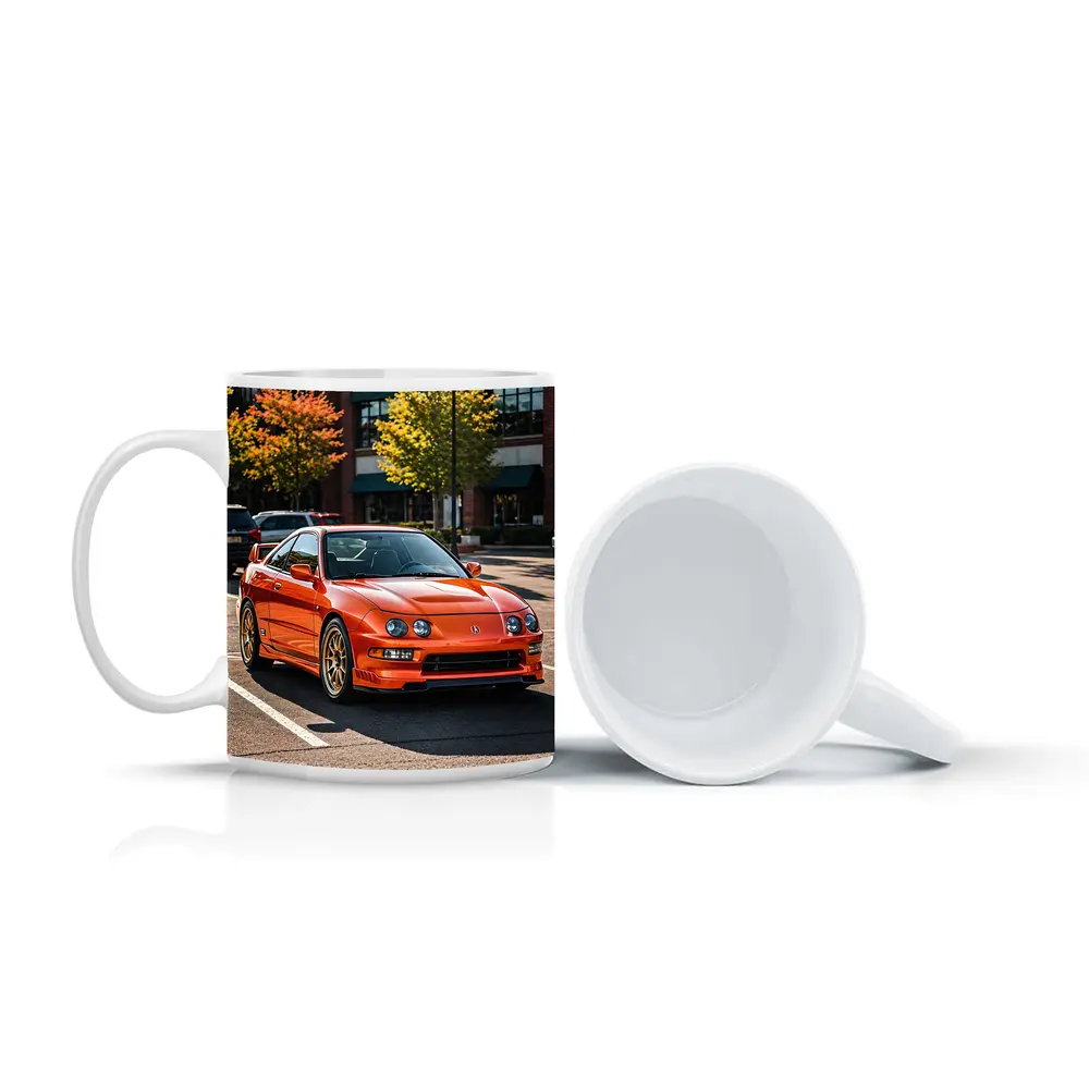 Acura Integra Type R Orange Parking Lot – Mugs