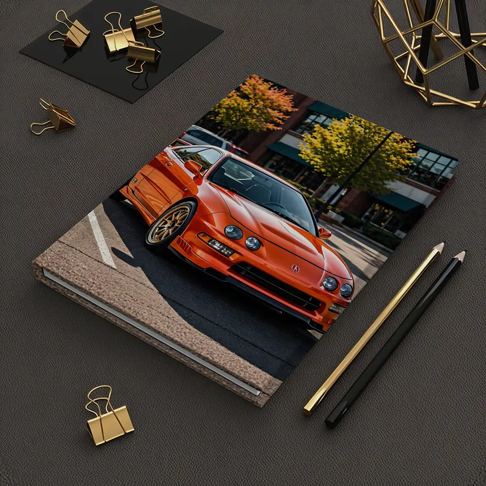 Acura Integra Type R Orange Parking Lot – Notebooks
