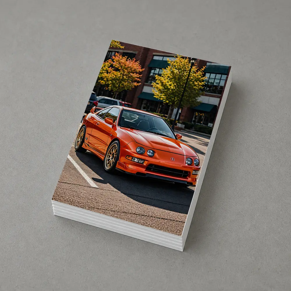 Acura Integra Type R Orange Parking Lot – Postcards