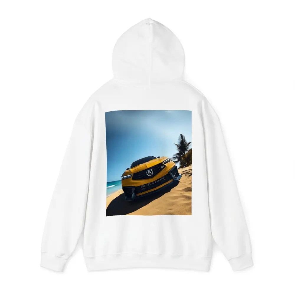 Acura Integra Type S Yellow Beach Scene – Hoodies