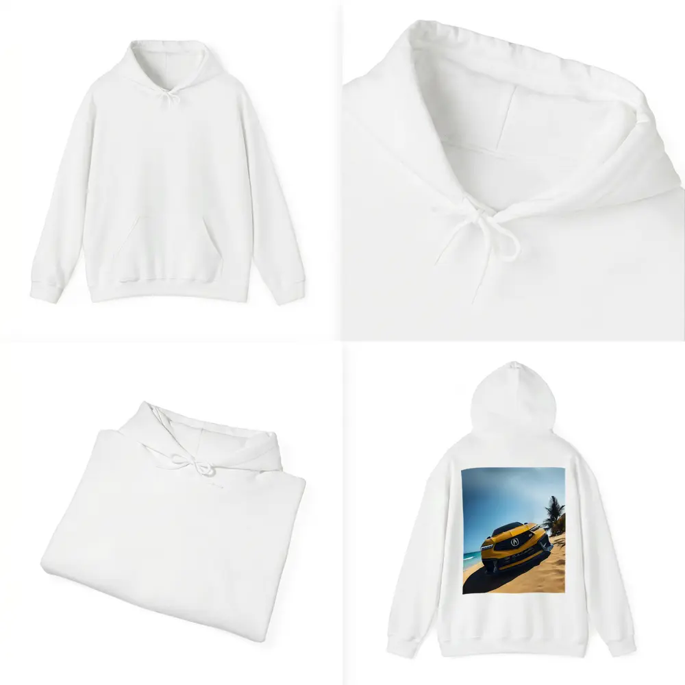 Acura Integra Type S Yellow Beach Scene – Hoodies