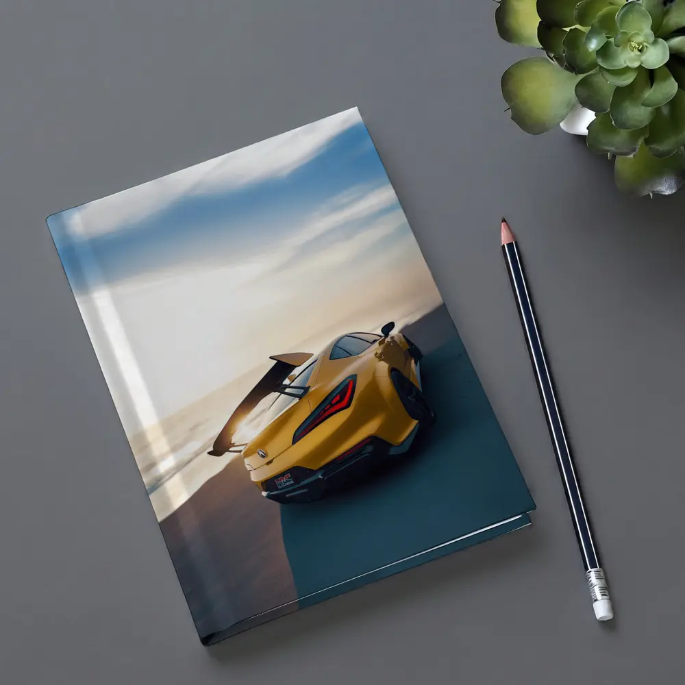 Acura Integra Type S Yellow Beach Sunset – Notebooks