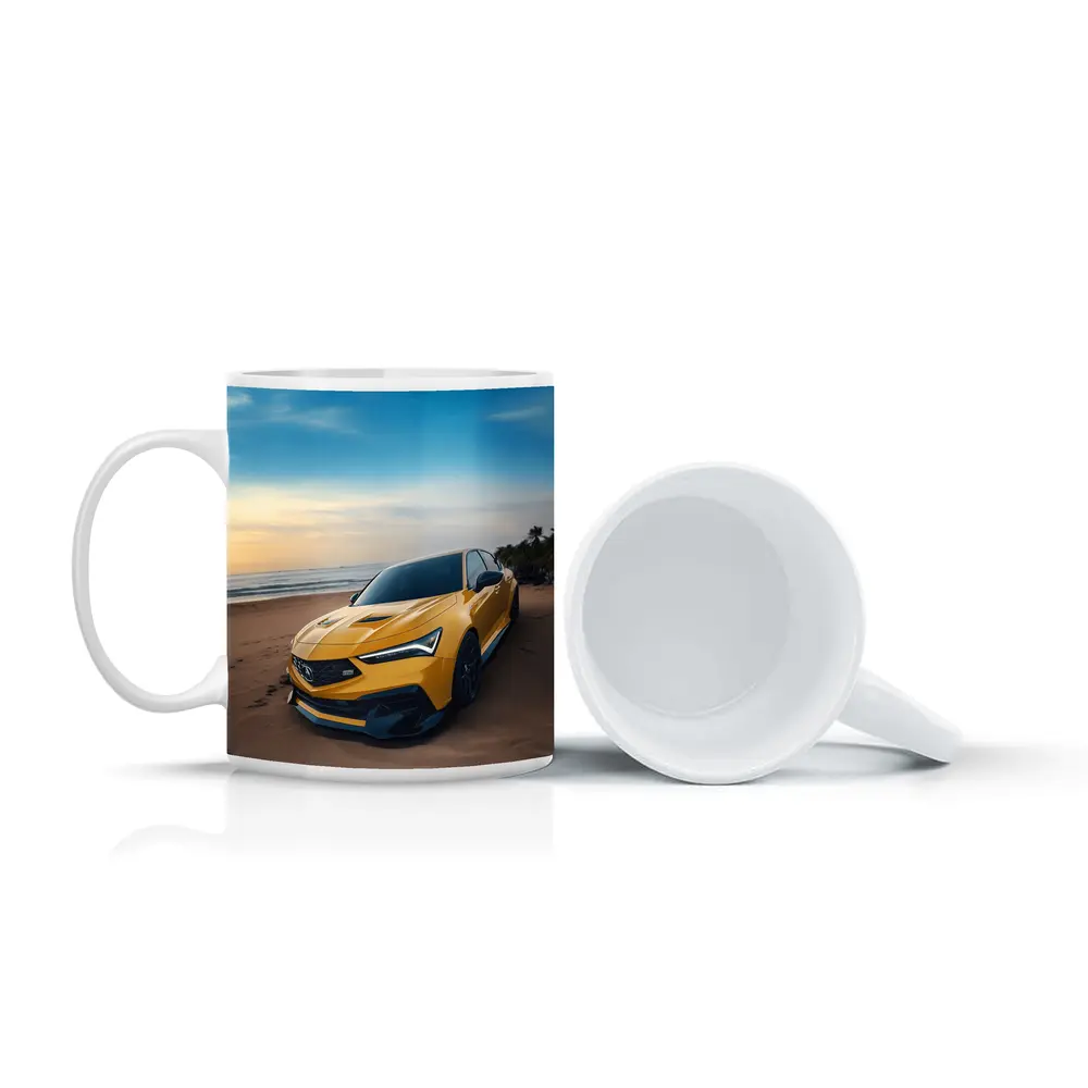 Acura Integra Type S Yellow Beach Shore – Mugs