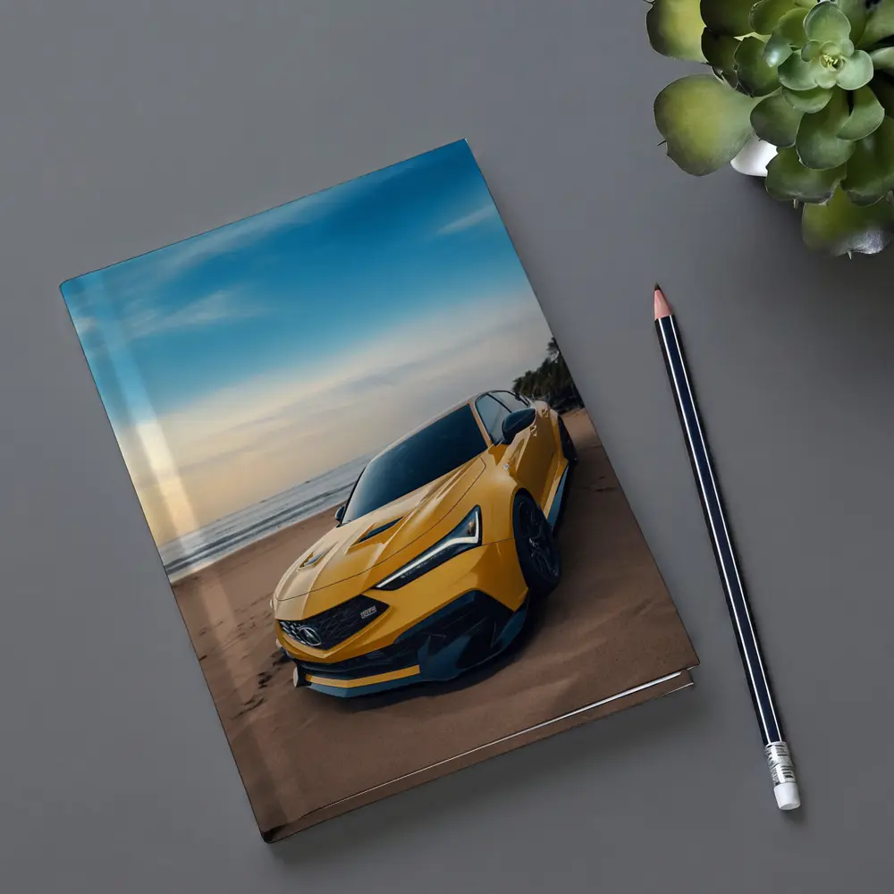 Acura Integra Type S Yellow Beach Shore – Notebooks