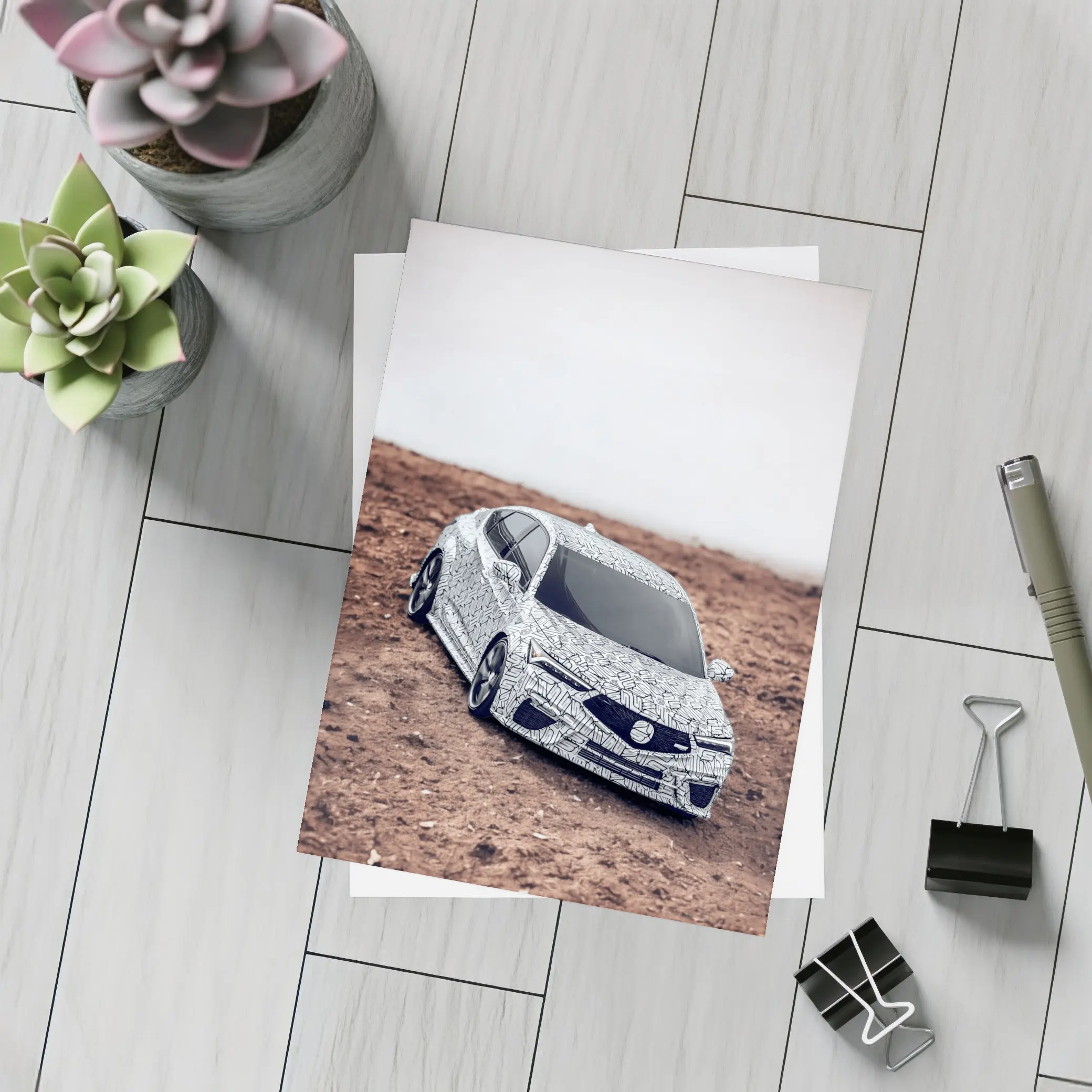 Acura Integra Type S Camouflage Dirt Terrain – Postcards