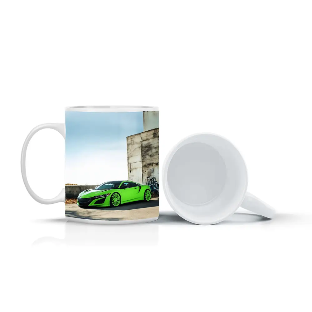 Acura NSX Green Supercar Urban Concrete Setting – Mugs