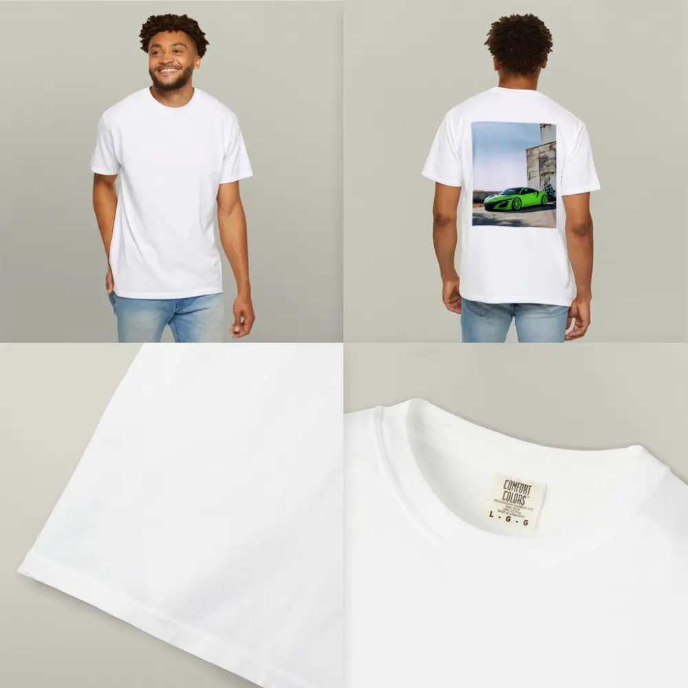 Acura NSX Green Supercar Urban Concrete Setting – T-Shirts
