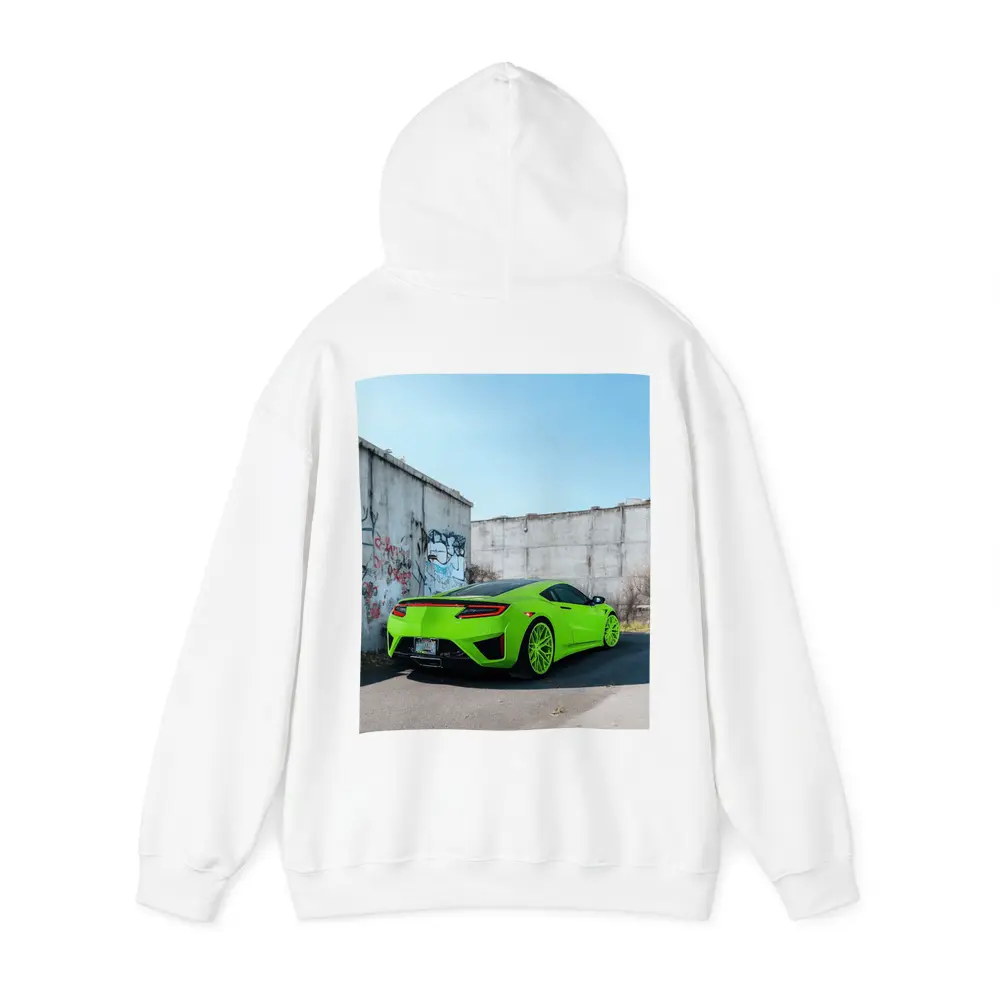 Acura NSX Green Supercar Concrete Wall – Hoodies