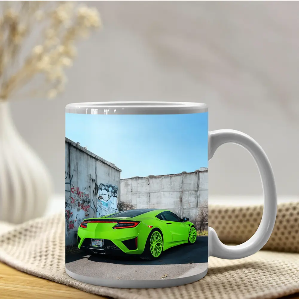 Acura NSX Green Supercar Concrete Wall – Mugs