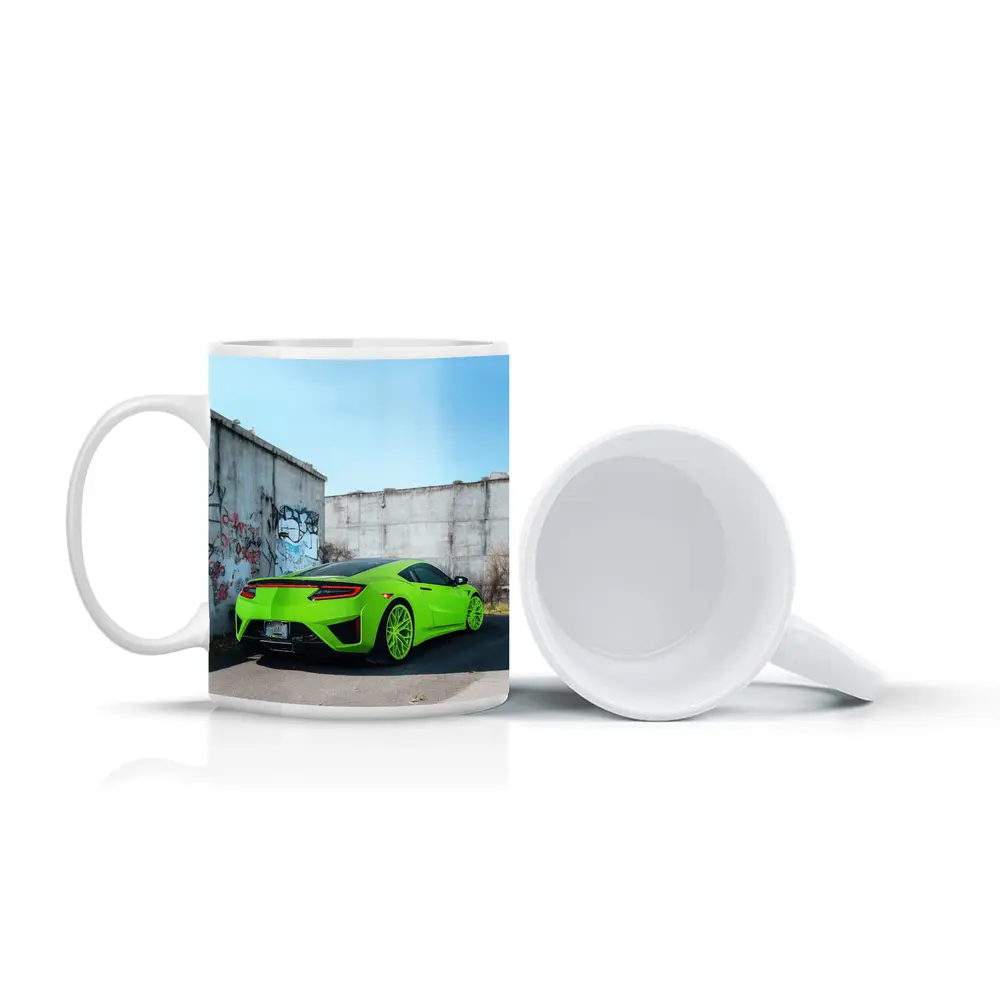 Acura NSX Green Supercar Concrete Wall – Mugs