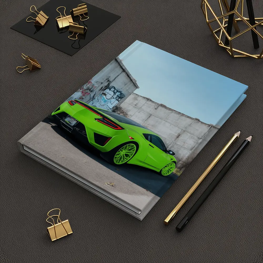 Acura NSX Green Supercar Concrete Wall – Notebooks