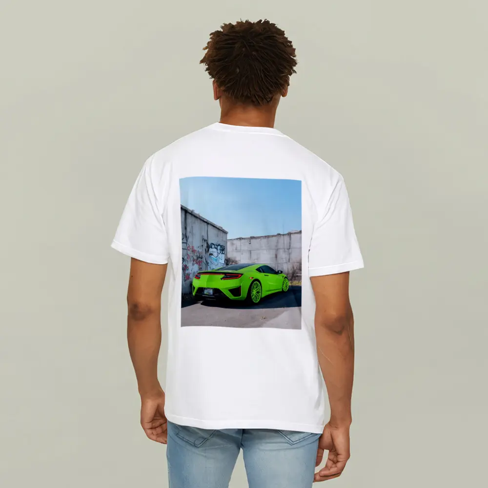 Acura NSX Green Supercar Concrete Wall – T-Shirts