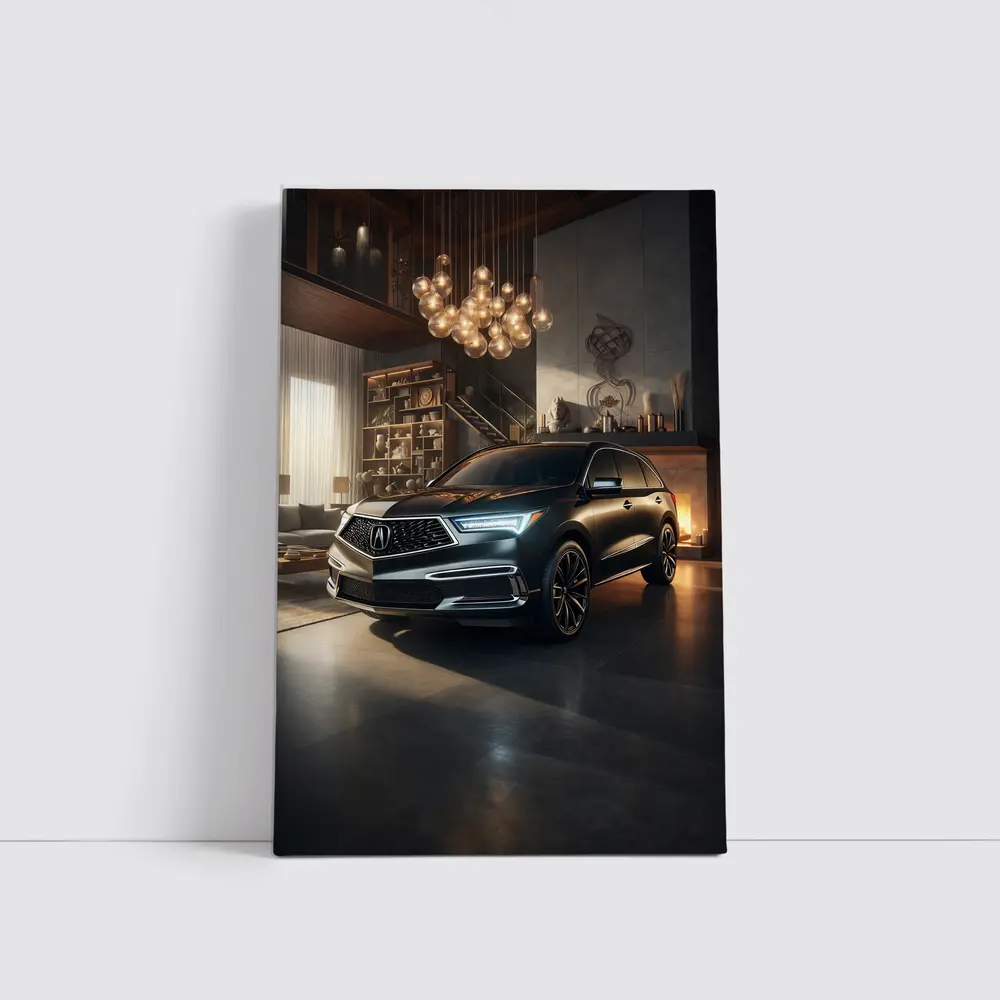 Acura MDX Parked Inside Luxury Home – Wall Art