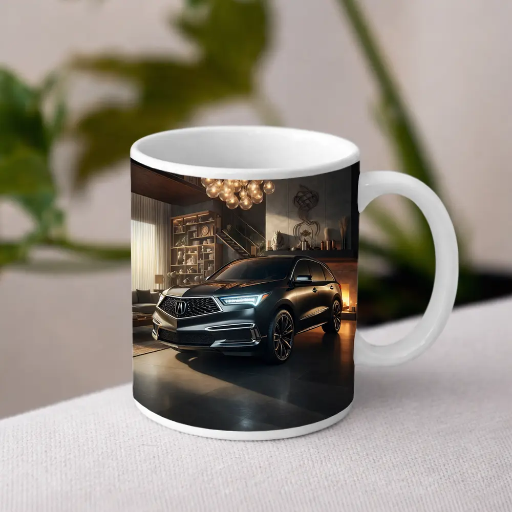 Acura MDX Parked Inside Luxury Home – Mugs