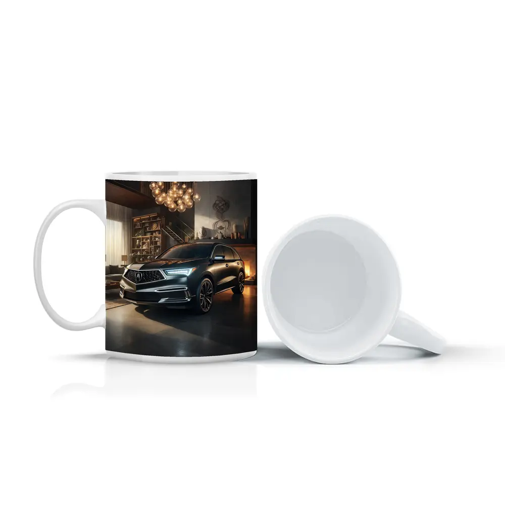 Acura MDX Parked Inside Luxury Home – Mugs