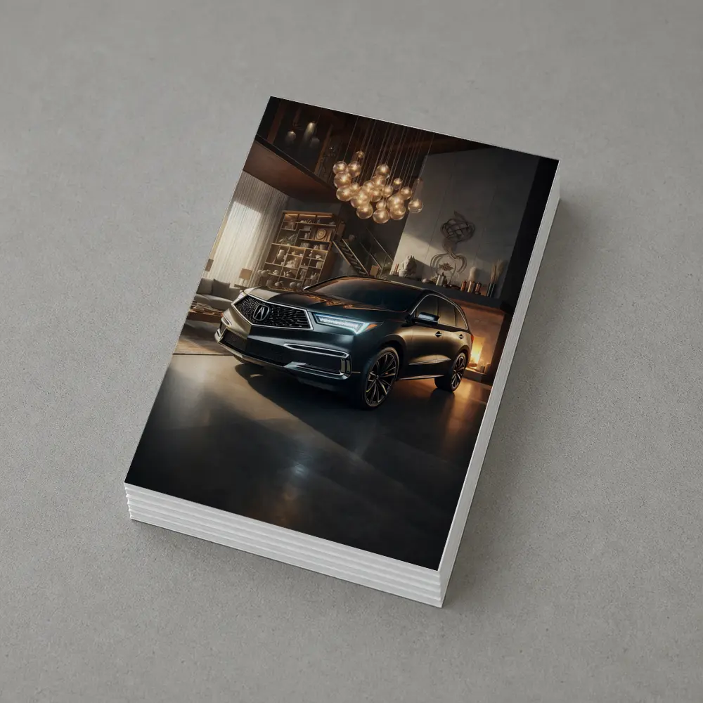 Acura MDX Parked Inside Luxury Home – Postcards