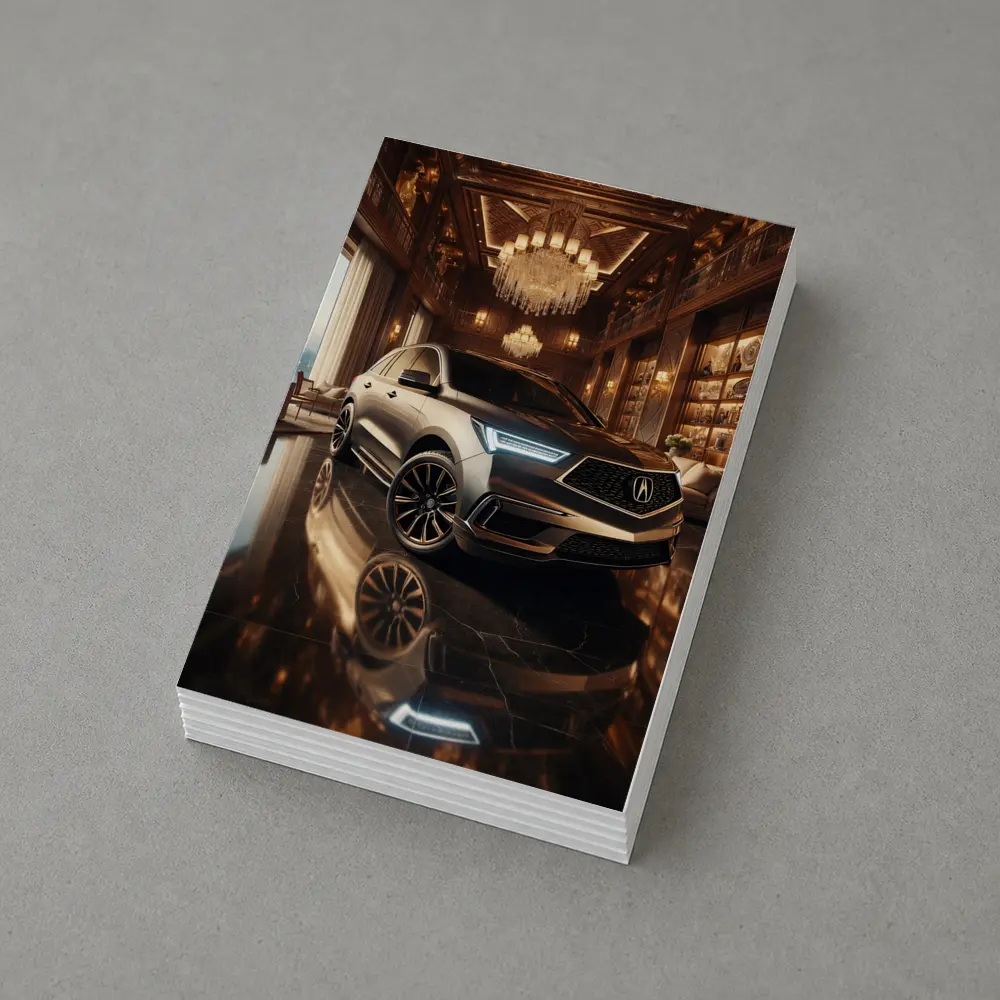 Acura MDX Parked Inside Luxury Mansion – Postcards