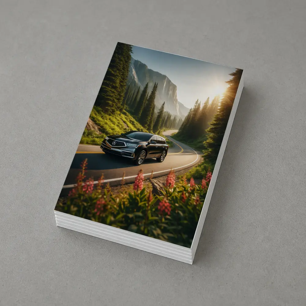 Acura MDX on Scenic Mountain Forest Road – Postcards